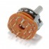 RS25 4 poles 3-position selector Ø6mm Flat Axis