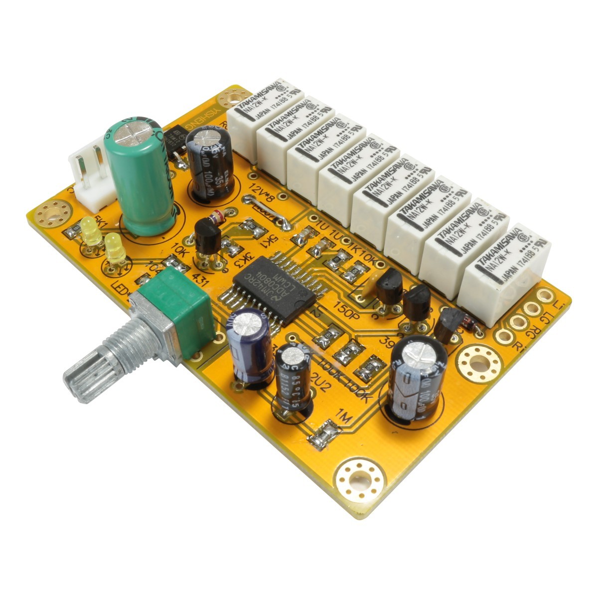 Passive Audio ladder volume controler 8bit 256 levels by logic door