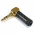  Angled Jack 3.5mm Plug Gold Plated Ø4mm (Unit)