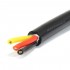 Cable Triple Conductor Silicon 0.75mm² Black