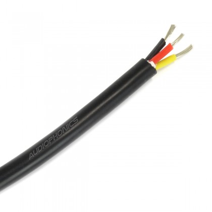 Câble Triple Conducteur Silicone 1mm² Noir