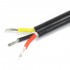 Cable Triple Conductor Silicon 1mm² Black