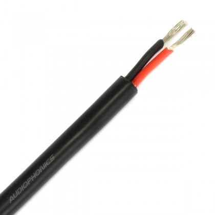 Cable Dual Conductor Silicon 0.75mm² Black