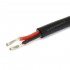 Câble Double Conducteur Silicone 0.75mm² Noir
