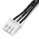 Câble XH 2.54mm Femelle / Femelle 2 Connecteurs 3 Pôles 20cm Noir (Unité)
