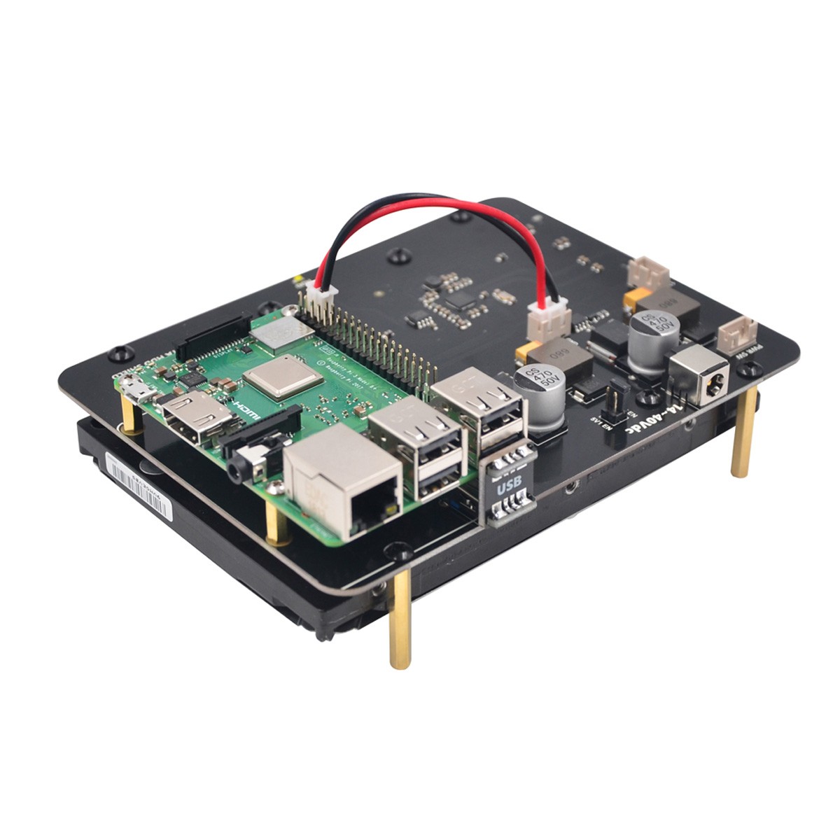 SUPTRONICS X830 Adaptateur SATA pour HDD 3.5" sur Raspberry Pi 3 / 3B / 3B+