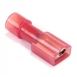 Female Insulated Terminal 4.8mm Nylon 0.5 - 1.5mm² Red (x10)