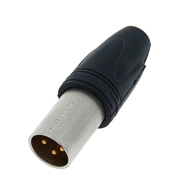 NEUTRIK NC3MXX-HD-D Gold Plated 3 Way Male XLR Connector Ø 8mm (Unit)