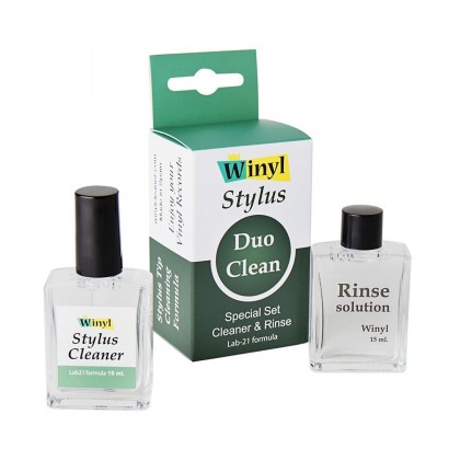 WINYL STYLUS DUO CLEAN Solutions de Nettoyage et Rinçage pour Diamants de Platines Vinyles