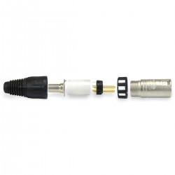 Neutrik NC3MXCC Connecteur XLR mâle blindé 3 pôles plaqué or Ø 6.5mm (Unité)