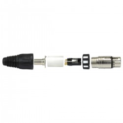 Neutrik NC3FXX XLR female 3 pin gold plated Ø 8mm (Unit)