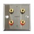 DYNAVOX Wall Plate with 4 Speaker Terminals