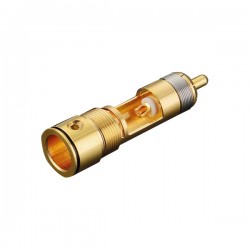 VIBORG VR109 RCA Connector Pure Copper Gold Plated PTFE Ø 9.5mm