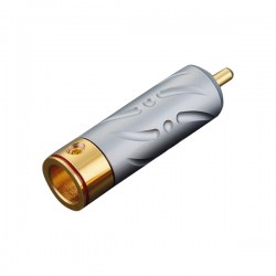 VIBORG VR109 Connecteur RCA Cuivre Pur Plaqué Or PTFE Ø 9.5mm