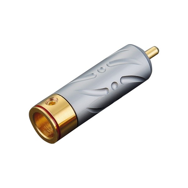 VIBORG VR109G RCA Connector Pure Copper Silver / Gold Plated PTFE Ø9.5mm (Set x4)