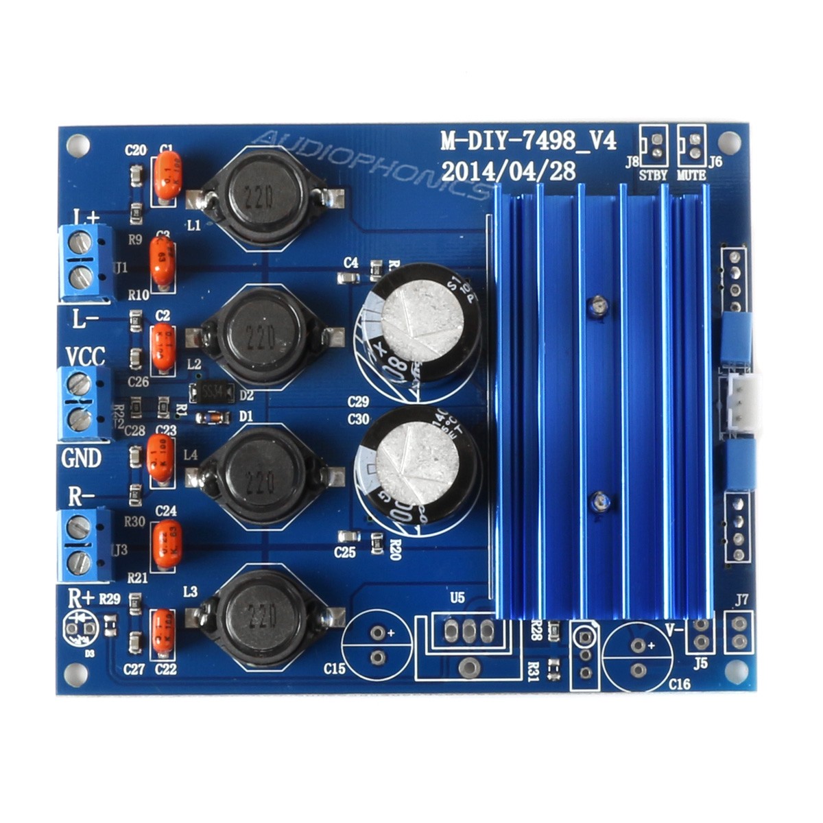 FX-AUDIO M-DIY V4 TDA7498 Module Amplificateur Class D 2x50W 8 Ohm