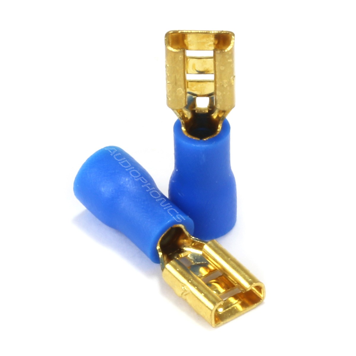 FURUTECH F114 (G) Female Blade Connectors 5.2mm Isolated Gold Plated 2mm² Blue (Set x10)