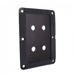 DAYTON AUDIO DBPP-BK Plaque aluminium bi-cablage Noire pour borniers