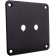 DAYTON AUDIO SBPP-BK Aluminium plate for binding posts Black