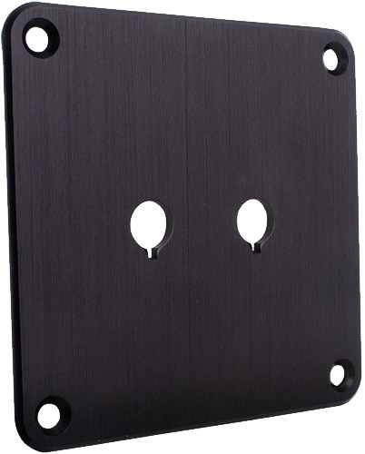 DAYTON AUDIO SBPP-BK Aluminium plate for binding posts Black