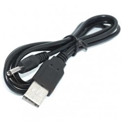 Cable Male Jack DC 3.5/1.35mm to Male USB-A 5V 1.2m