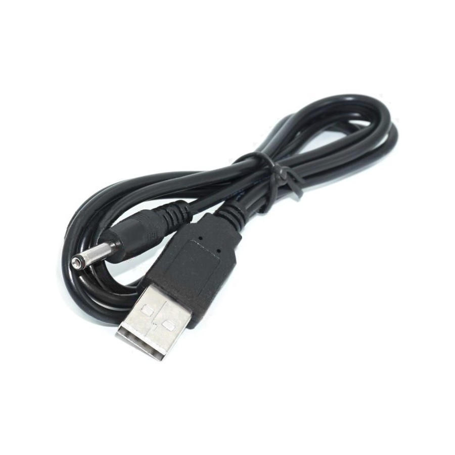 Câble Jack DC 3.5 / 1.35mm Mâle vers USB-A Mâle 5V 1,2m - Audiophonics