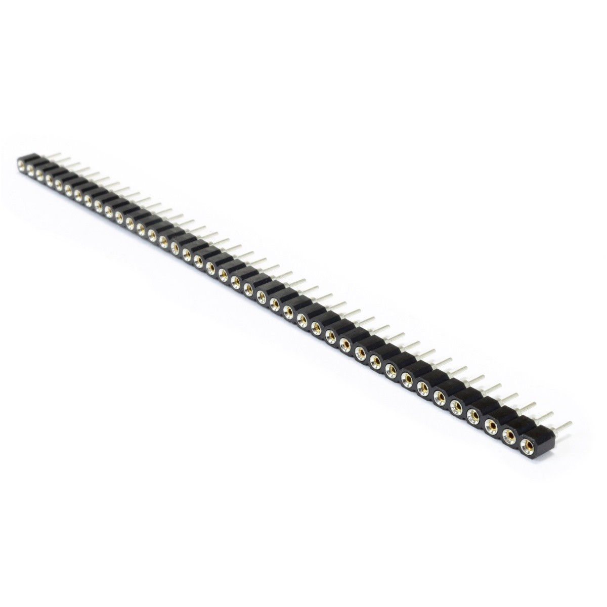 2.54mm Male Pin Header Pin Header 40 Pins 5mm Rounded Gold-Plated (Unit)