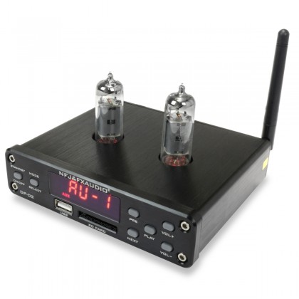 FX-AUDIO DP-02 Tube Preamplifer 6K4 /File player USB SD / Bluetooth