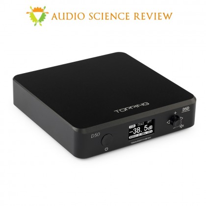 TOPPING D50 DAC ES9038Q2M x2 32bit/768kHz DSD512 XMOS U208