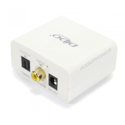 Convertisseur Numérique SPDIF Coaxial vers Optique Toslink