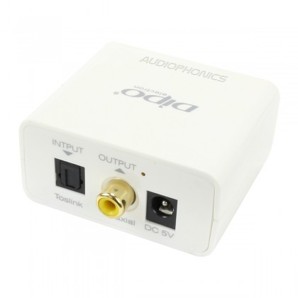 Optical Toslink to Coaxial SPDIF Digital Converter