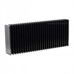 Radiateur Dissipateur Thermique Anodisé 400x125x50mm Noir