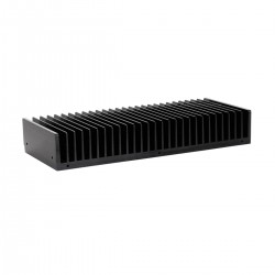 Radiateur Dissipateur Thermique Anodisé 400x125x50mm Noir