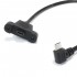 Panel Mount Angled Male Micro USB to Female Micro USB 30cm