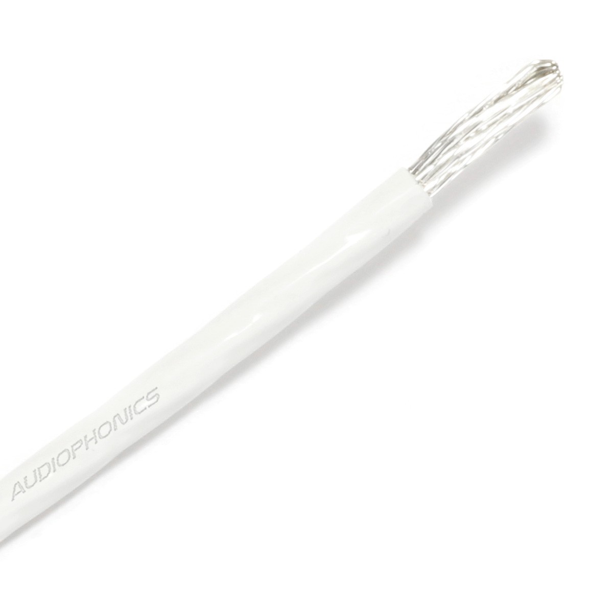 Fil de Câblage Cuivre / Argent 4mm² Gaine PTFE Ø3.6mm Blanc