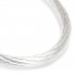 Copper / Silver Wiring Cable 4mm² PTFE Sleeve Ø3.6mm Transparent