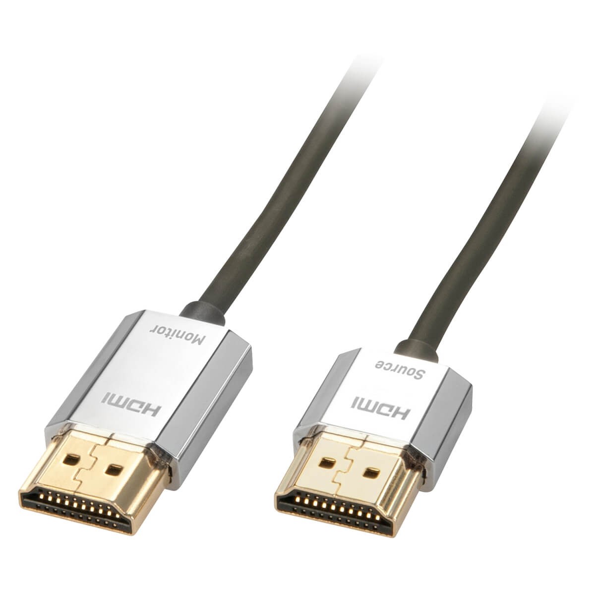 LINDY CROMO SLIM Câble HDMI 2.0 Actif Blindé Plaqué Or 3m