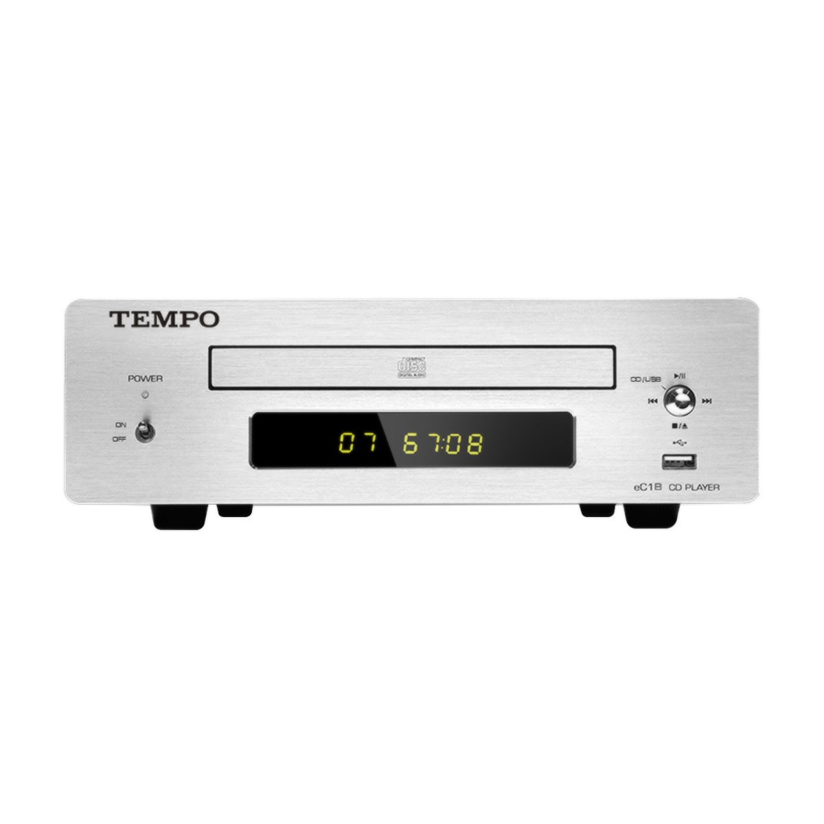SHANLING TEMPO eC1B Lecteur CD audio et de Fichiers sur Clef USB Argent
