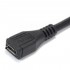 Angled Male Micro USB to Female Micro USB Extension 25cm