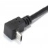 Angled Male Micro USB to Female Micro USB Extension 25cm