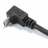 Angled Male Micro USB to Female Micro USB Extension 25cm