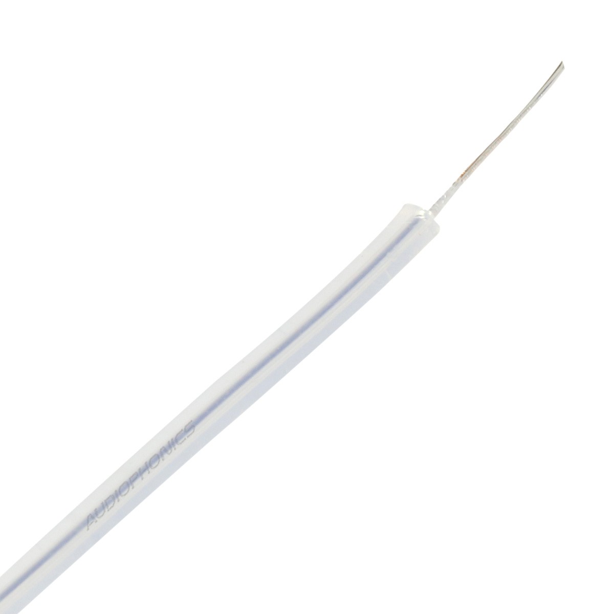 Fil de Câblage Cuivre OFC Haute Pureté Plaquage Argent Gaine PTFE 0.5mm² Ø3mm Transparent