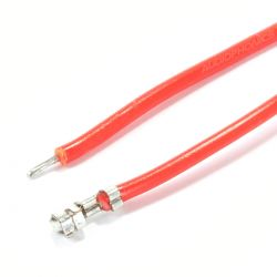 Câble XH 2.54mm Femelle Plaqué Or vers Fil Nu Sans boîtier PTFE 30cm Rouge (x10)