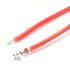 XH 2.54mm Female to Bare wire Cable 1 Pole No Casing PTFE Red 30cm (x10)