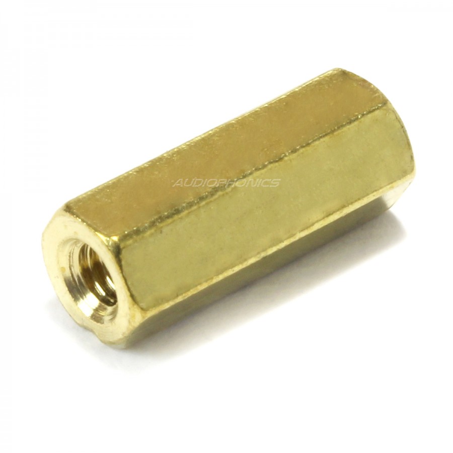 Brass Spacers M2.5x12mm Female / Female (x10) Audiophonics