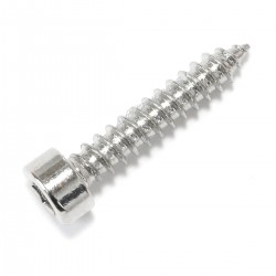 Hexagon Socket Cylindrical Head Wood Screw M3x16mm 304 Stainless Steel Silver (x10)