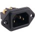 ELECAUDIO ES-3G Plug Socket IEC Pure Copper 24k Gold Plated