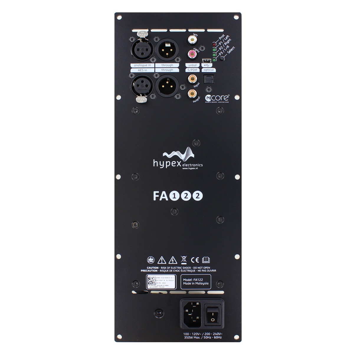 strimmel Omvendt strå HYPEX FUSIONAMP FA122 Plate NCore Amplifier 2x125W DSP ADAU1450 DAC AK4454  192kHz - Audiophonics