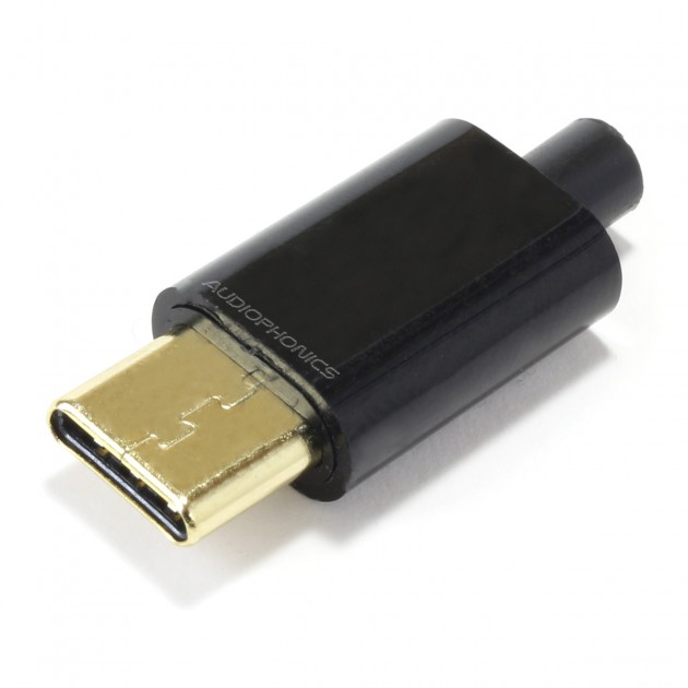 Connecteur USB-C 3.1 Mâle Plaqué Or DIY - Audiophonics