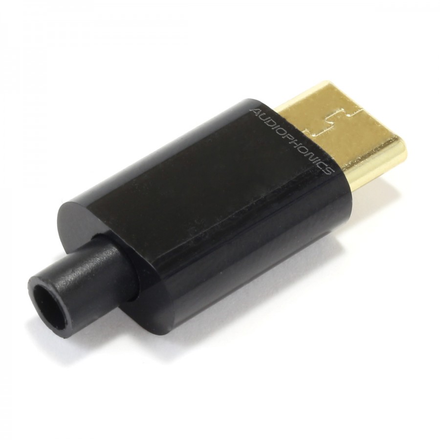 Câble USB 2.0 USB-B mâle vers USB-C réversible mâle Plaqué Or OTG 2m -  Audiophonics